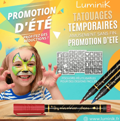 Set Luminik — Stylos Tatouages Éphémères